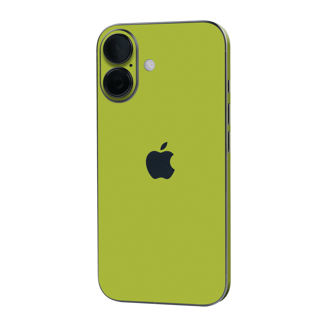 iPhone 16 Luxuria Lime Green Matt 3D Textured Skin Wrap Sticker Decal Cover Protector by QSKINZ | qskinz.com