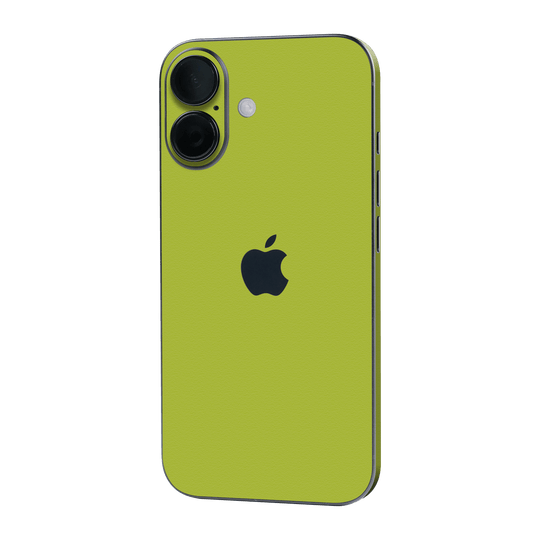 iPhone 16 Luxuria Lime Green Matt 3D Textured Skin Wrap Sticker Decal Cover Protector by QSKINZ | qskinz.com