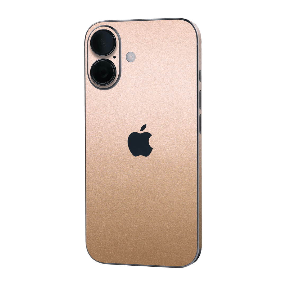 iPhone 16 Luxuria Rose Gold Metallic 3D Textured Skin Wrap Sticker Decal Cover Protector by QSKINZ | qskinz.com