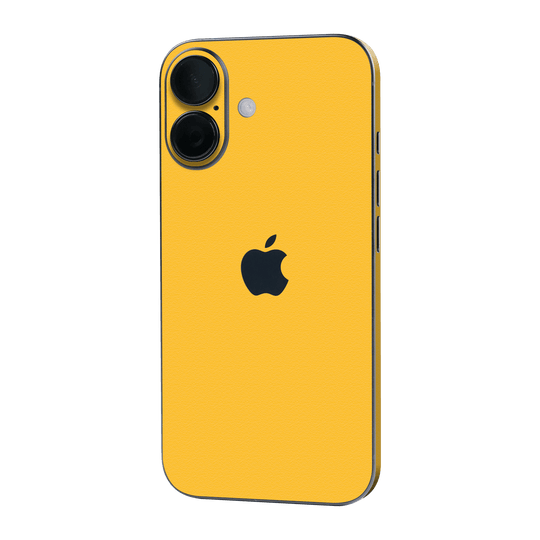 iPhone 16 Luxuria Tuscany Yellow Matt 3D Textured Skin Wrap Sticker Decal Cover Protector by QSKINZ | qskinz.com