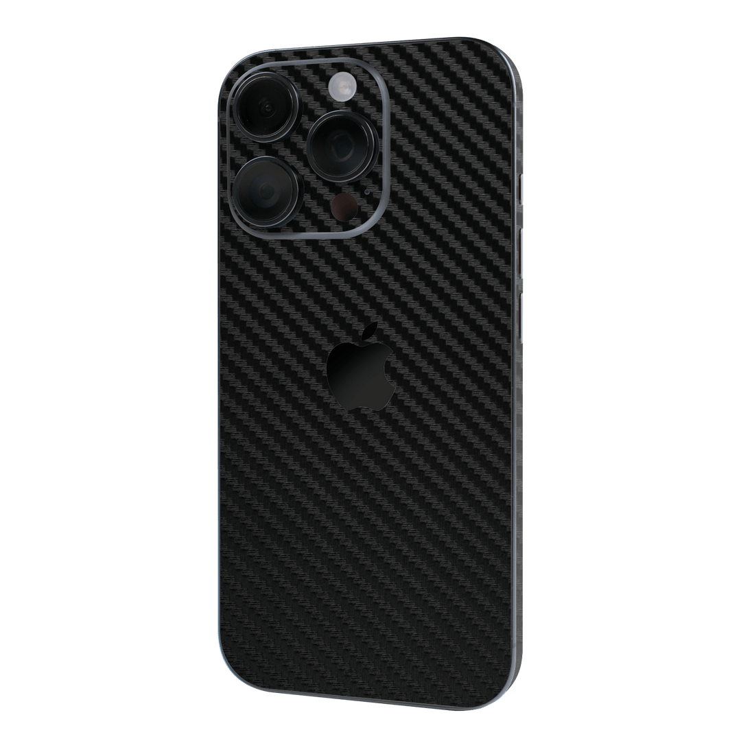 iPhone 16 PRO BLACK CARBON Skin, Wrap – Qskinz™ iPhone 16 PRO BLACK CARBON Skin, Wrap – Qskinz™