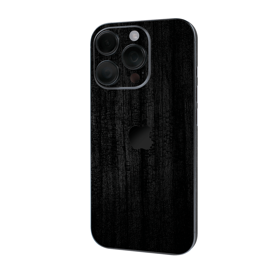 iPhone 16 PRO Luxuria Black Charcoal Black Dragon Coal Stone 3D Textured Skin Wrap Sticker Decal Cover Protector by QSKINZ | qskinz.com