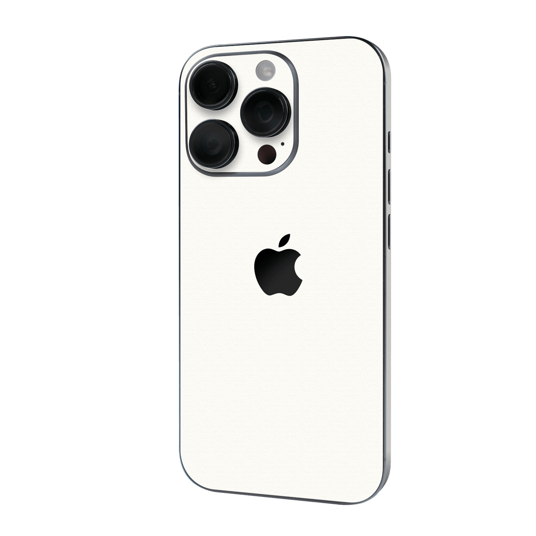 iPhone 16 PRO Luxuria Daisy White Matt 3D Textured Skin Wrap Sticker Decal Cover Protector by QSKINZ | qskinz.com