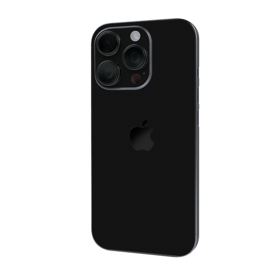 iPhone 16 PRO Luxuria Raven Black Matt 3D Textured Skin Wrap Sticker Decal Cover Protector by QSKINZ | qskinz.com