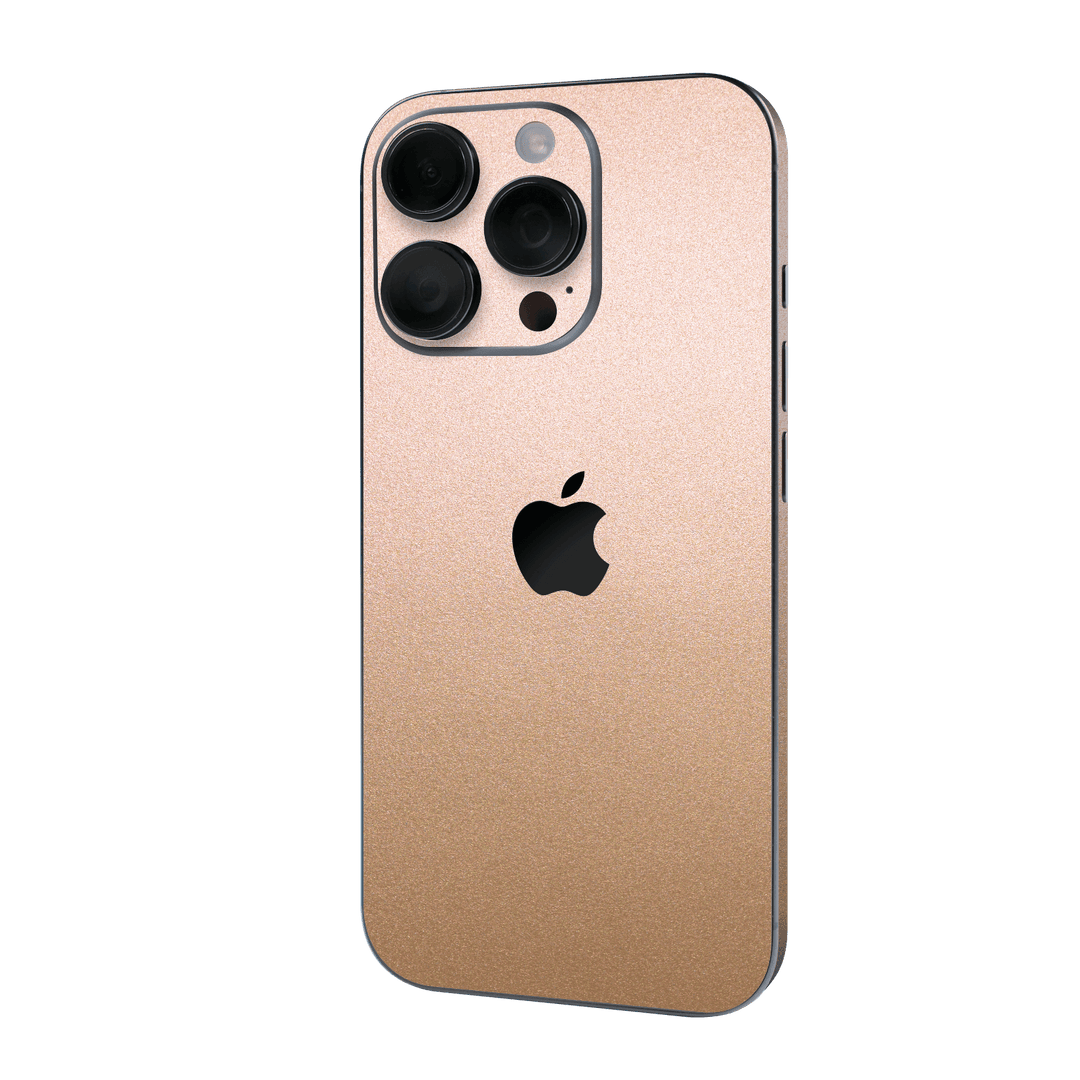 iPhone 16 PRO Luxuria Rose Gold Metallic 3D Textured Skin Wrap Sticker Decal Cover Protector by QSKINZ | qskinz.com