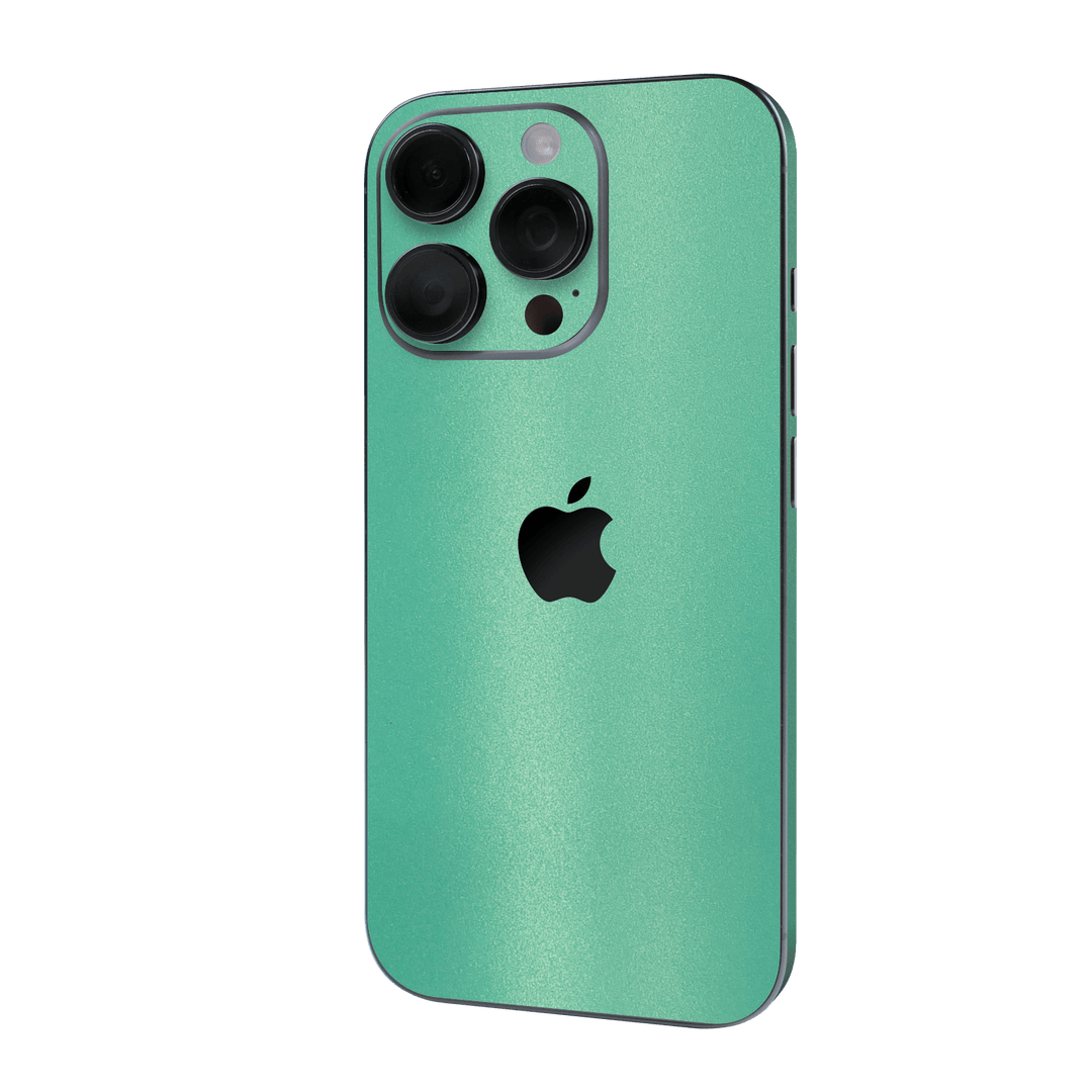 iPhone 16 PRO Mint Metallic Matt Matte Skin Wrap Sticker Decal Cover Protector by QSKINZ | qskinz.com