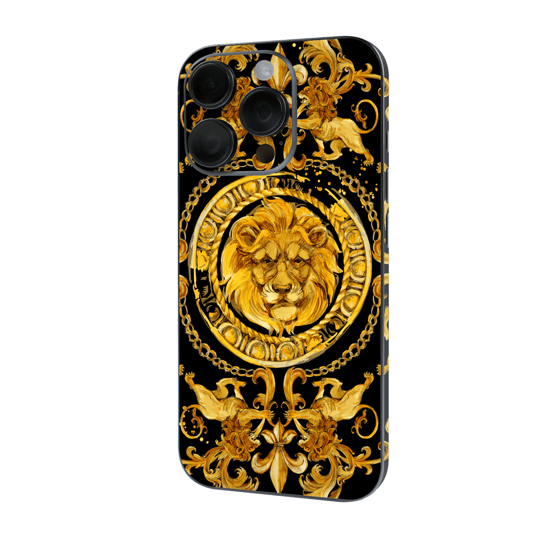 iPhone 16 PRO Print Printed Custom SIGNATURE Baroque Gold Ornaments Skin Wrap Sticker Decal Cover Protector by QSKINZ | qskinz.com