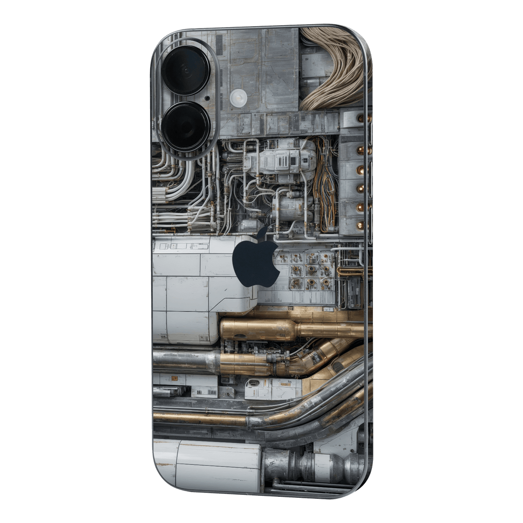 iPhone 16 Plus Custom Printed SIGNATURE “Industrial Metal Pipes” Skin Wrap Sticker Decal Cover Protector by QSKINZ | QSKINZ.COM