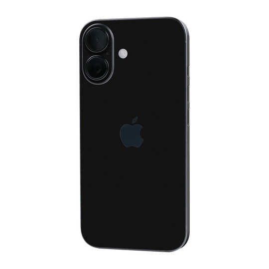 iPhone 16 Plus Luxuria Raven Black Matt 3D Textured Skin Wrap Sticker Decal Cover Protector by QSKINZ | qskinz.com