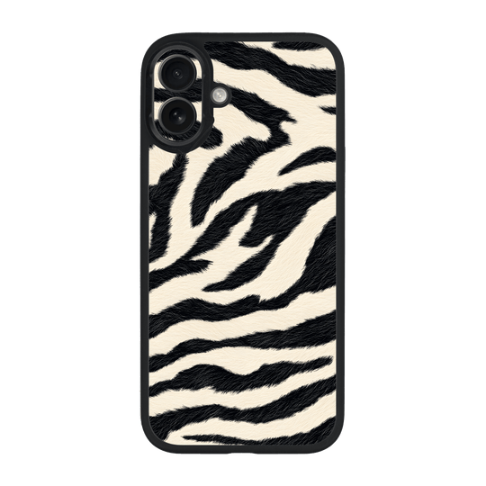 iPhone 16 Plus Qcaze Print Printed Custom SIGNATURE Zebré Royale Zebra Print Case by QSKINZ | QSKINZ.COM