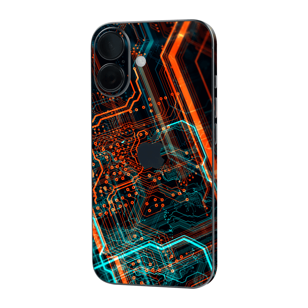 iPhone 16 Print Printed Custom SIGNATURE NEON PCB Board Skin Wrap Sticker Decal Cover Protector by QSKINZ | qskinz.com