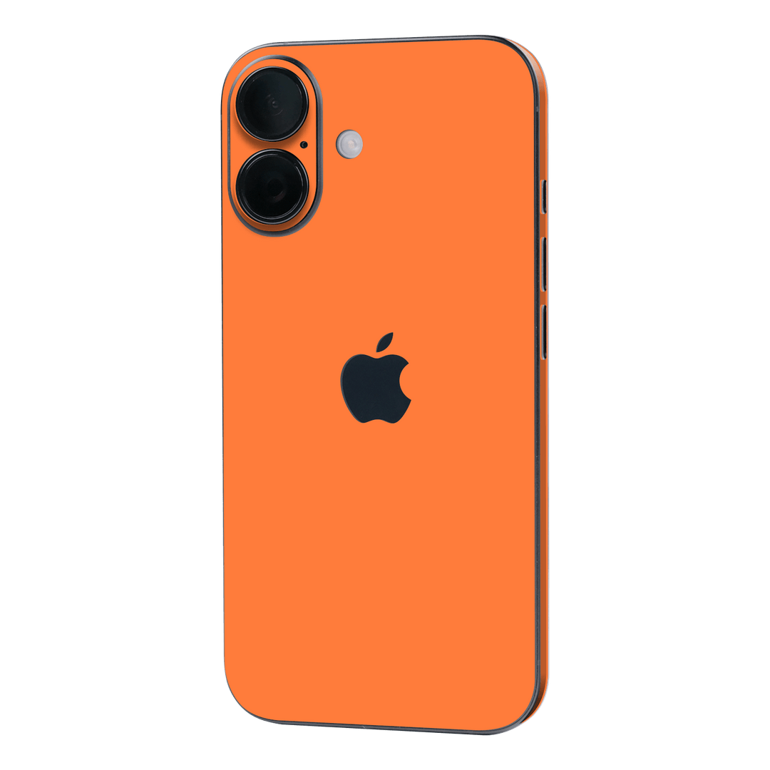 iPhone 16 Printed Custom SIGNATURE “Cosmic Orange” Vibrant Solid Orange Skin Wrap Sticker Decal Cover Protector by QSKINZ | QSKINZ.COM