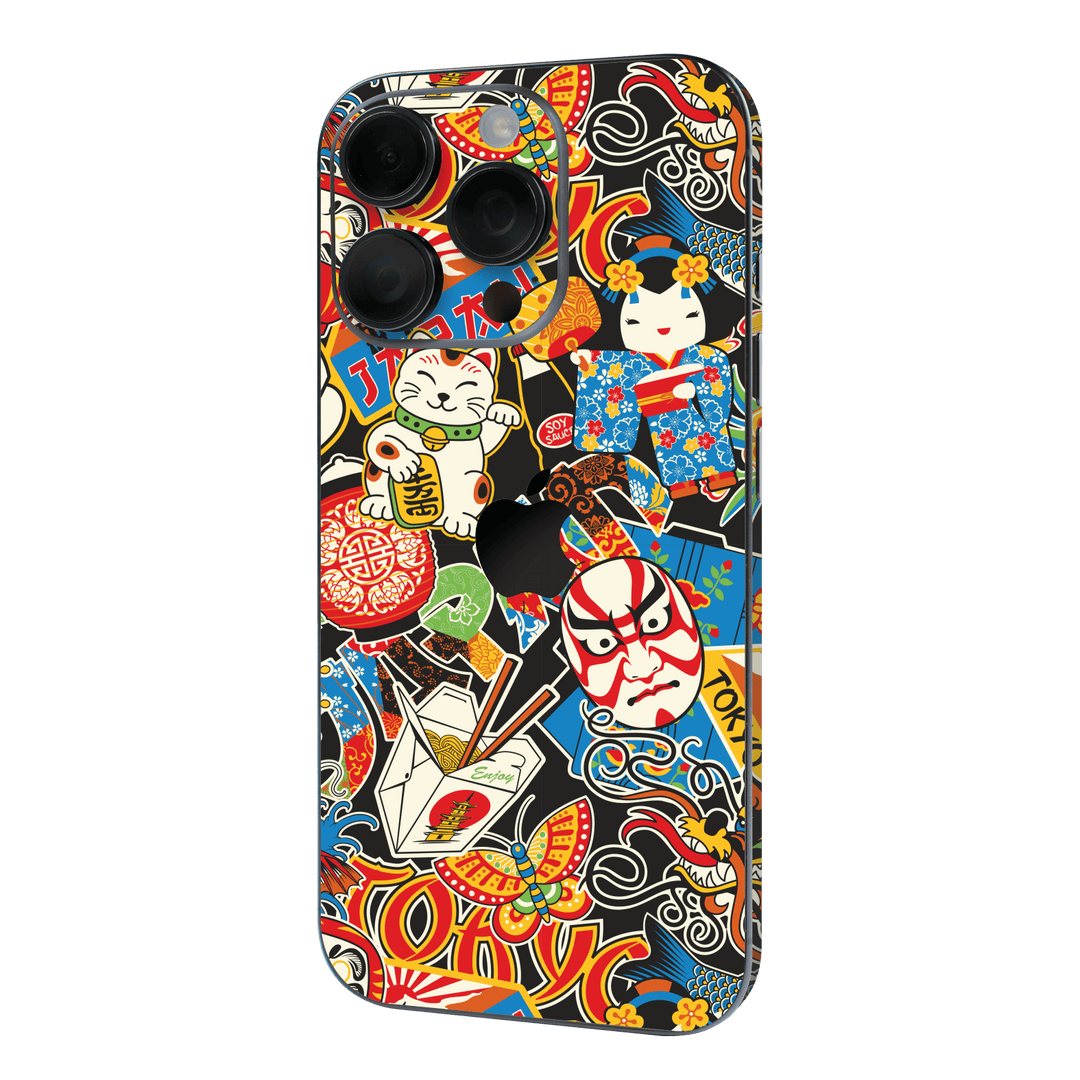 iPhone 16 Pro MAX Custom Printed SIGNATURE “Manga Tokyo Maneki” Japanese Art Skin Wrap Sticker Decal Cover Protector by QSKINZ | QSKINZ.COM