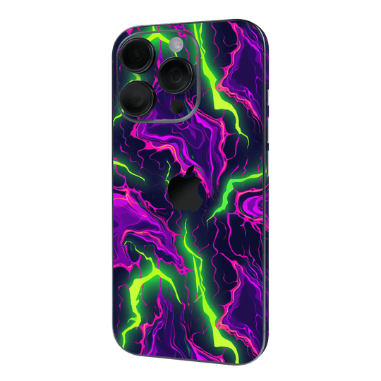 iPhone 16 Pro MAX Print Printed Custom SIGNATURE Twisterra Twist Neon Purple Yellow Green Anime Skin Wrap Sticker Decal Cover Protector QSKINZ | QSKINZ.COM