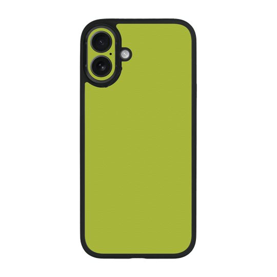 iPhone 16 Qcaze Luxuria Lime Green Matt 3D Textured Case by QSKINZ | qskinz.com