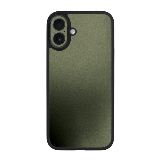 iPhone 16 Qcaze Military Green Metallic Case by QSKINZ | qskinz.com