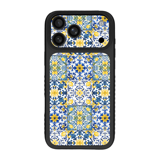 iPhone 17 PRO Qcaze Fusion Custom Printed SIGNATURE “Tile d’Amalfi Coast” Ceramic Case Skin Wrap Sticker Decal Cover Protector by QSKINZ | QSKINZ.COM