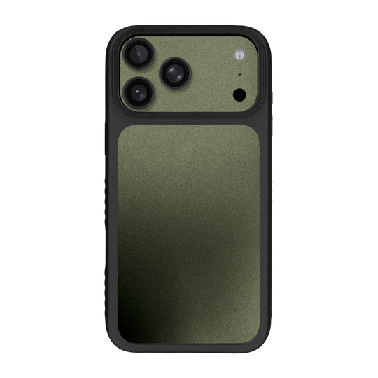 iPhone 17 PRO Qcaze Fusion Military Green Metallic Case Skin Wrap Sticker Decal Cover Protector by QSKINZ | qskinz.com