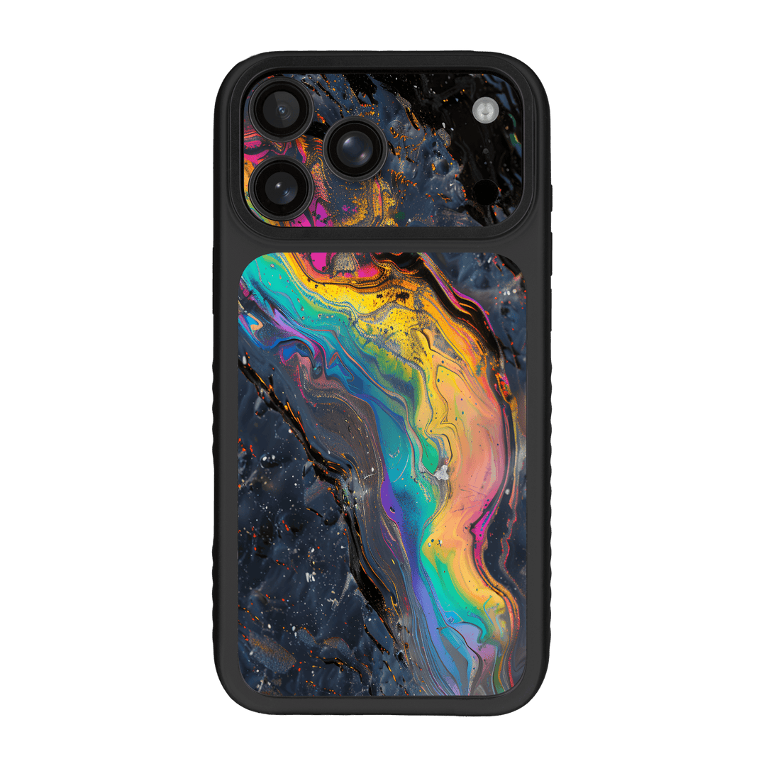 iPhone 17 PRO Qcaze Fusion Print Printed Custom SIGNATURE Aurora Auroria Stone Marble Rainbow Case Skin Wrap Sticker Decal Cover Protector by QSKINZ | QSKINZ.COM