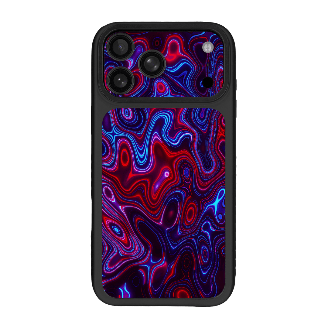iPhone 17 PRO Qcaze Fusion Print Printed Custom SIGNATURE Flux Fusion Purple Neon Case Skin Wrap Sticker Decal Cover Protector by QSKINZ | QSKINZ.COM