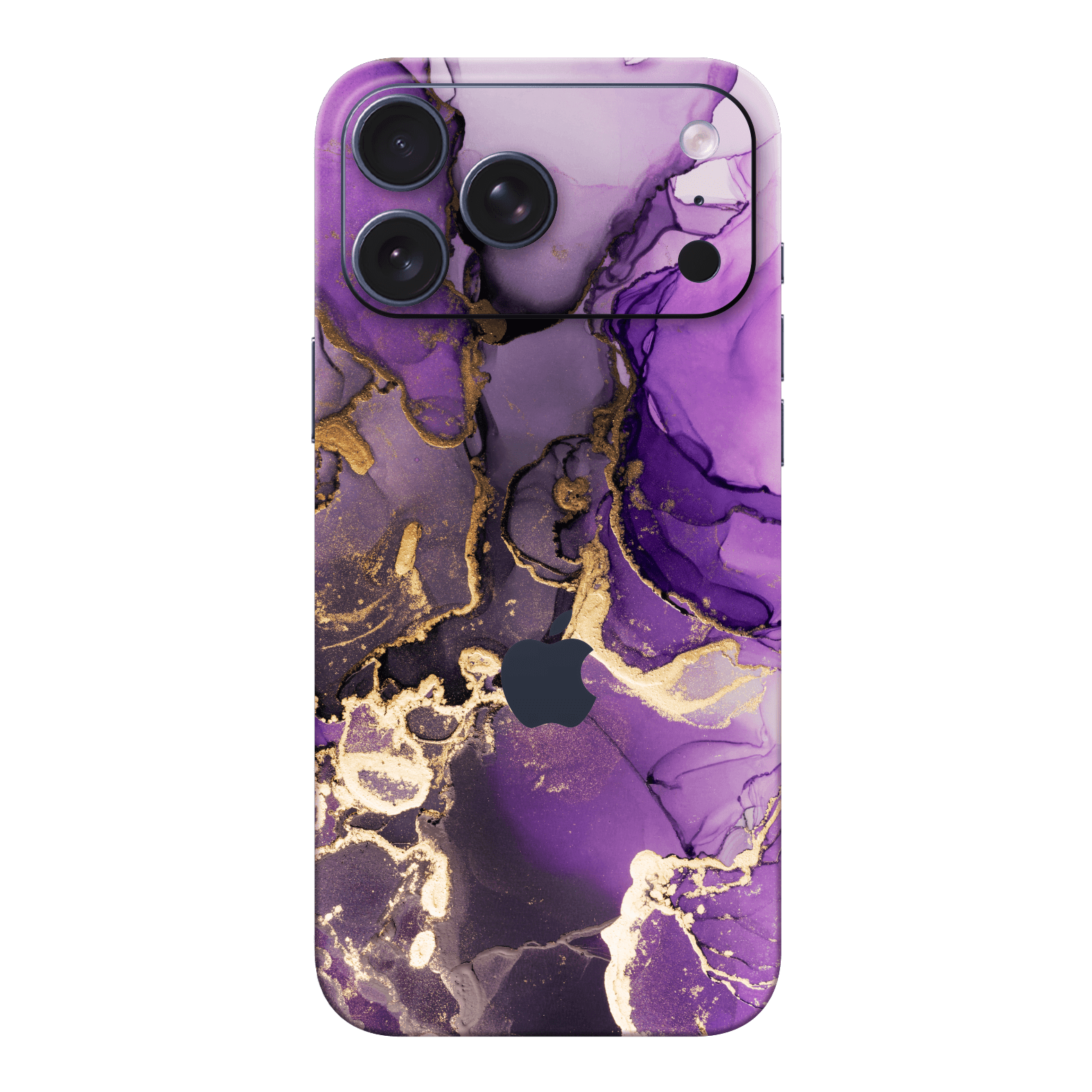 iPhone 17 Pro MAX Print Printed Custom SIGNATURE AGATE GEODE Purple-Gold Skin Wrap Sticker Decal Cover Protector by QSKINZ | qskinz.com
