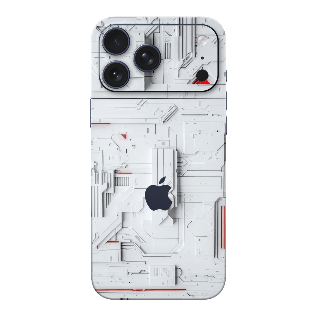 iPhone 17 Pro MAX Print Printed Custom SIGNATURE Interstellar White Spaceship Skin Wrap Sticker Decal Cover Protector by QSKINZ | QSKINZ.COM