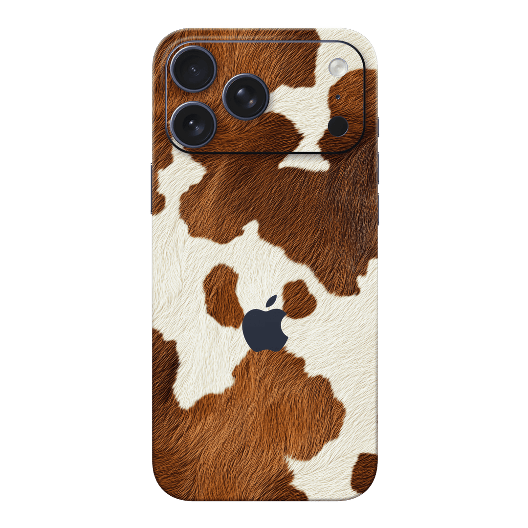 iPhone 17 Pro MAX Print Printed Custom SIGNATURE MOO Cow Print Cowhide Skin Wrap Sticker Decal Cover Protector by QSKINZ | QSKINZ.COM