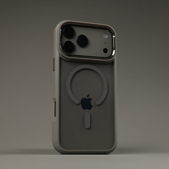 iPhone 17 Pro MAX Qcaze DUO - MystiQ Grey Skin+Case Set