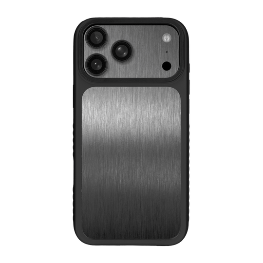 iPhone 17 Pro MAX Qcaze Fusion Brushed Metal Titanium Metallic Skin Wrap Sticker Decal Cover CASE Protector by QSKINZ | qskinz.com