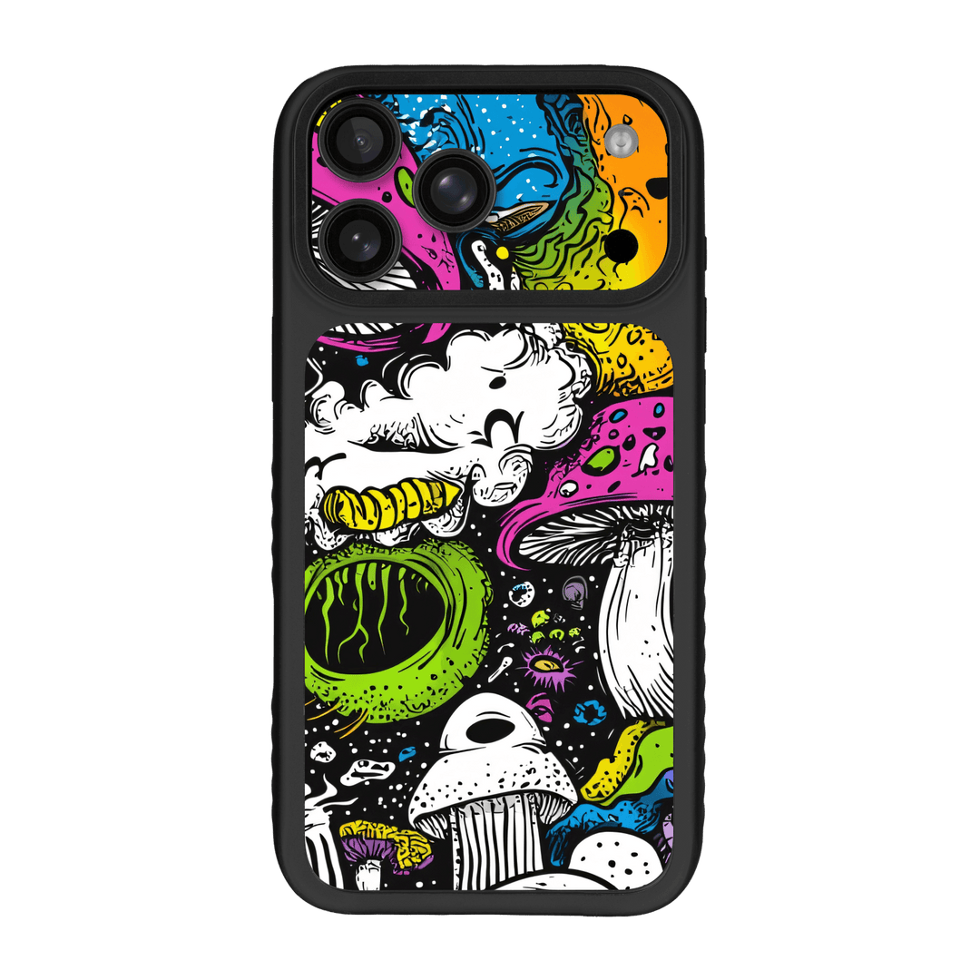 iPhone 17 Pro MAX Qcaze Fusion Custom Printed SIGNATURE “Cartoon Bloom” Art Painting Skin Wrap Sticker Decal Cover CASE Protector by QSKINZ | QSKINZ.COM