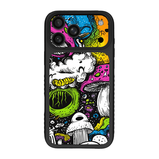 iPhone 17 Pro MAX Qcaze Fusion Custom Printed SIGNATURE “Cartoon Bloom” Art Painting Skin Wrap Sticker Decal Cover CASE Protector by QSKINZ | QSKINZ.COM