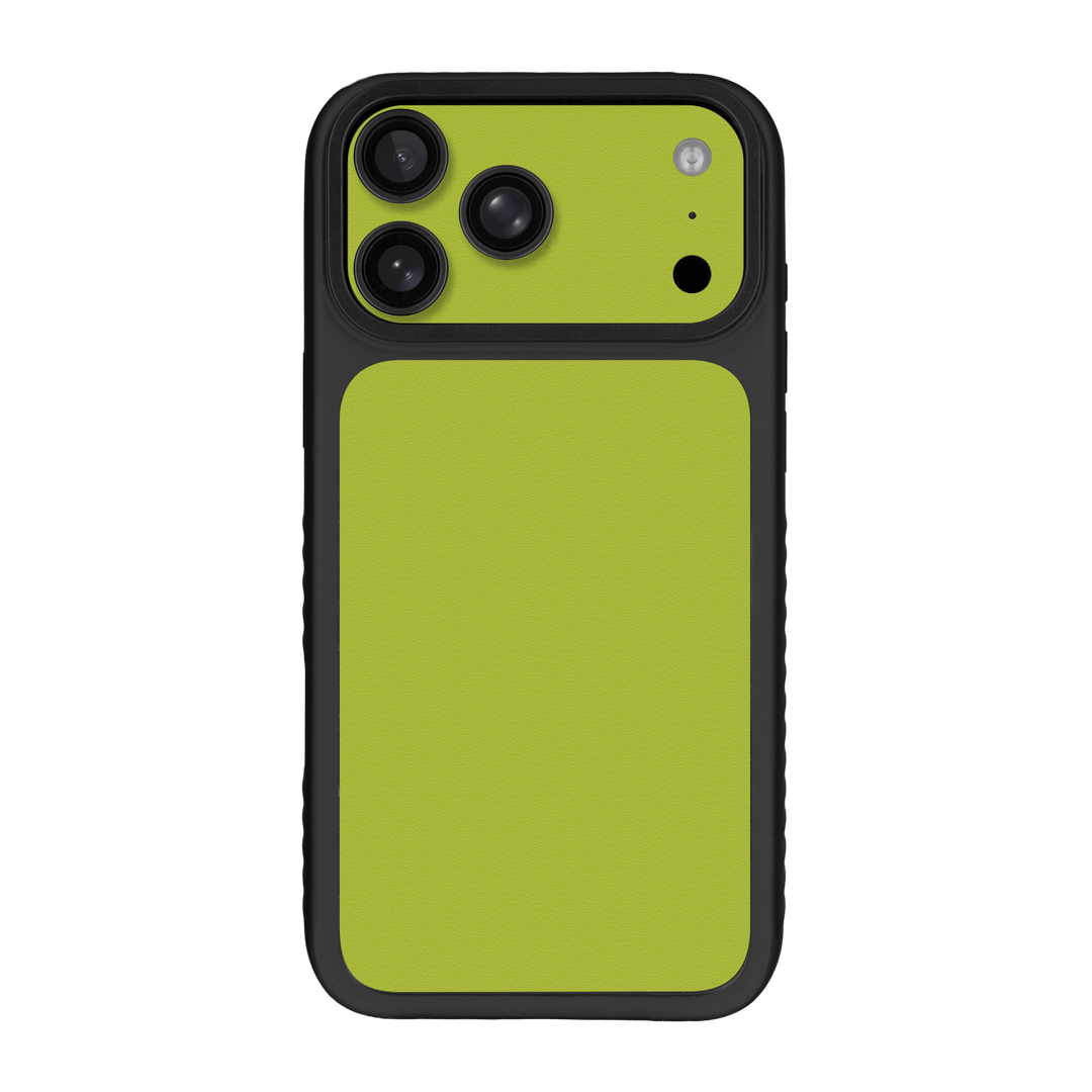 iPhone 17 Pro MAX Qcaze Fusion Luxuria Lime Green Matt 3D Textured Skin Wrap Sticker Decal Cover Protector CASE by QSKINZ | qskinz.com