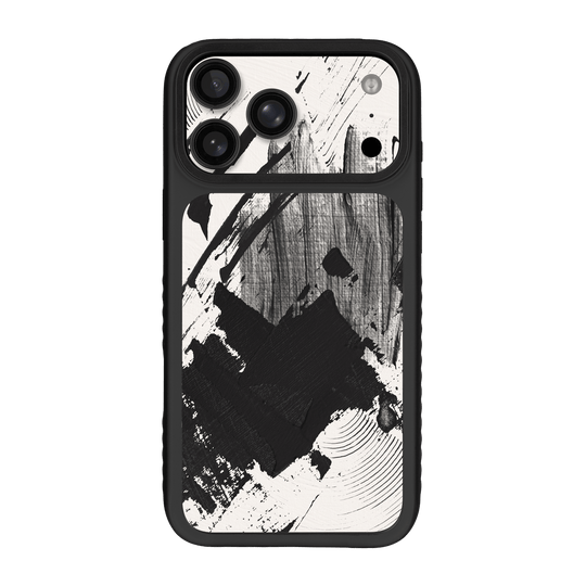 iPhone 17 Pro MAX Qcaze Fusion Print Printed Custom SIGNATURE Black and White Madness Skin Wrap Sticker Decal Cover CASE Protector by QSKINZ | qskinz.com