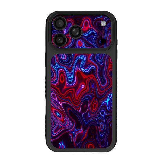 iPhone 17 Pro MAX Qcaze Fusion Print Printed Custom SIGNATURE Flux Fusion Purple Neon Skin Wrap Sticker Decal Cover CASE Protector by QSKINZ | QSKINZ.COM