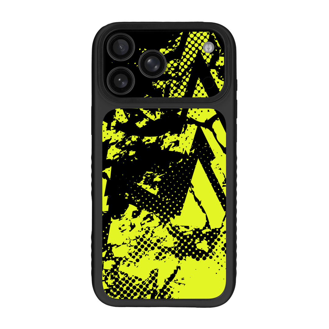 iPhone 17 Pro MAX Qcaze Fusion Print Printed Custom SIGNATURE Grunge Yellow Green Trace Skin Wrap Sticker Decal Cover CASE Protector by QSKINZ | QSKINZ.COM