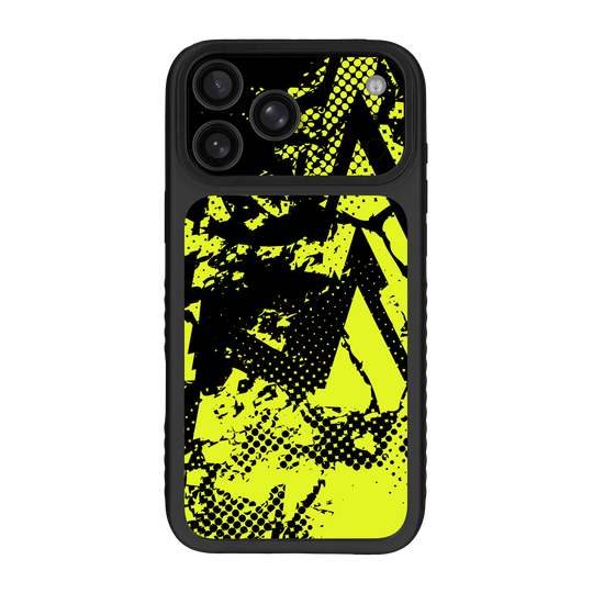 iPhone 17 Pro MAX Qcaze Fusion Print Printed Custom SIGNATURE Grunge Yellow Green Trace Skin Wrap Sticker Decal Cover CASE Protector by QSKINZ | QSKINZ.COM