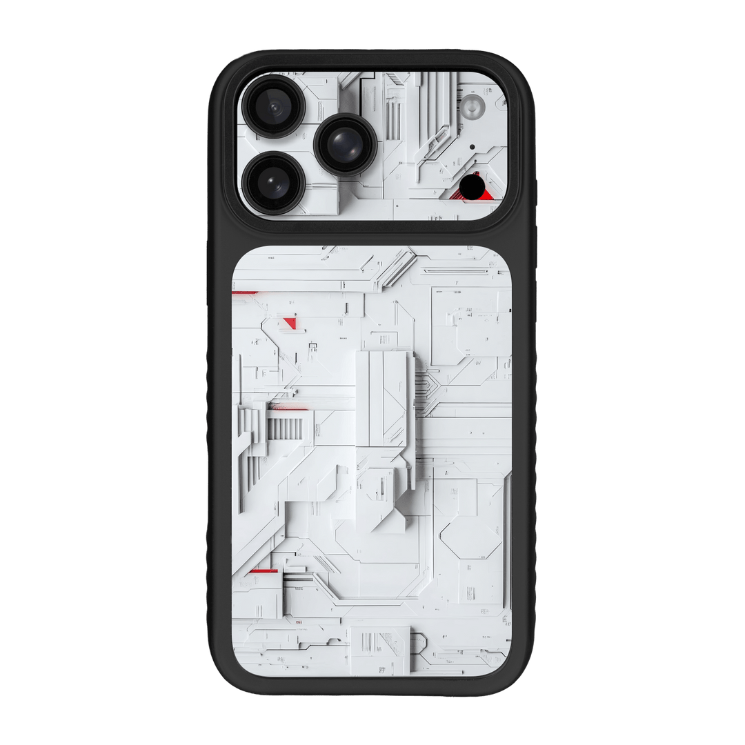 iPhone 17 Pro MAX Qcaze Fusion Print Printed Custom SIGNATURE Interstellar White Spaceship Skin Wrap Sticker Decal Cover CASE Protector by QSKINZ | QSKINZ.COM