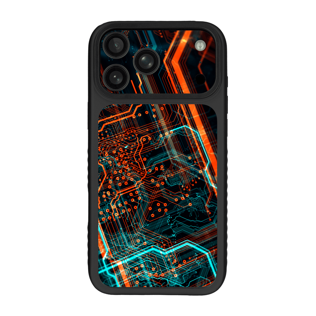 iPhone 17 Pro MAX Qcaze Fusion Print Printed Custom SIGNATURE NEON PCB Board Skin Wrap Sticker Decal Cover CASE Protector by QSKINZ | qskinz.com
