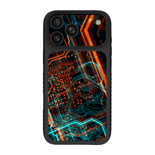 iPhone 17 Pro MAX Qcaze Fusion Print Printed Custom SIGNATURE NEON PCB Board Skin Wrap Sticker Decal Cover CASE Protector by QSKINZ | qskinz.com