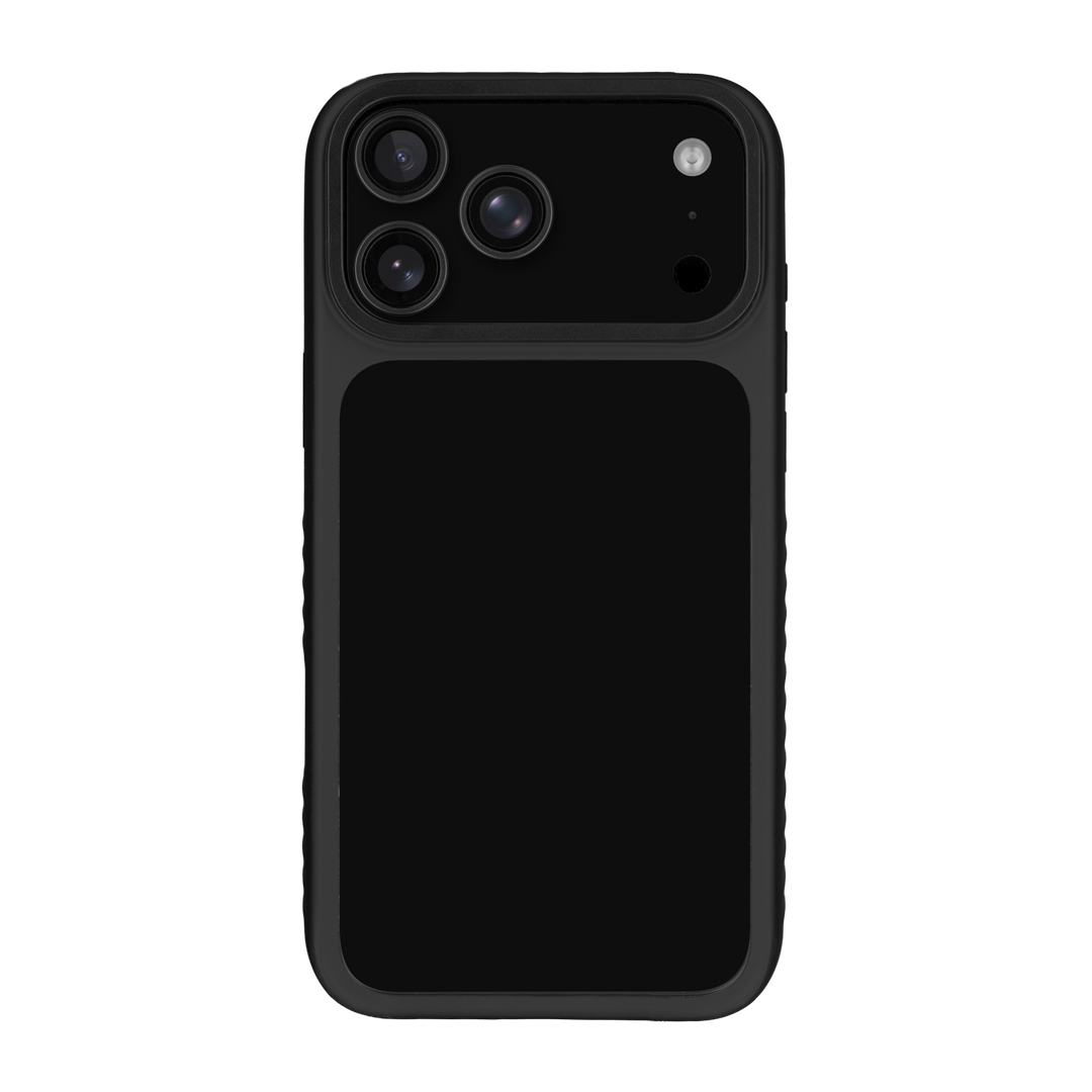 iPhone 17 Pro MAX Qcaze Fusion Soft-Touch Matte StealthMatte Phantom Black Skin Wrap Sticker Decal Cover CASE Protector by QSKINZ | qskinz.com
