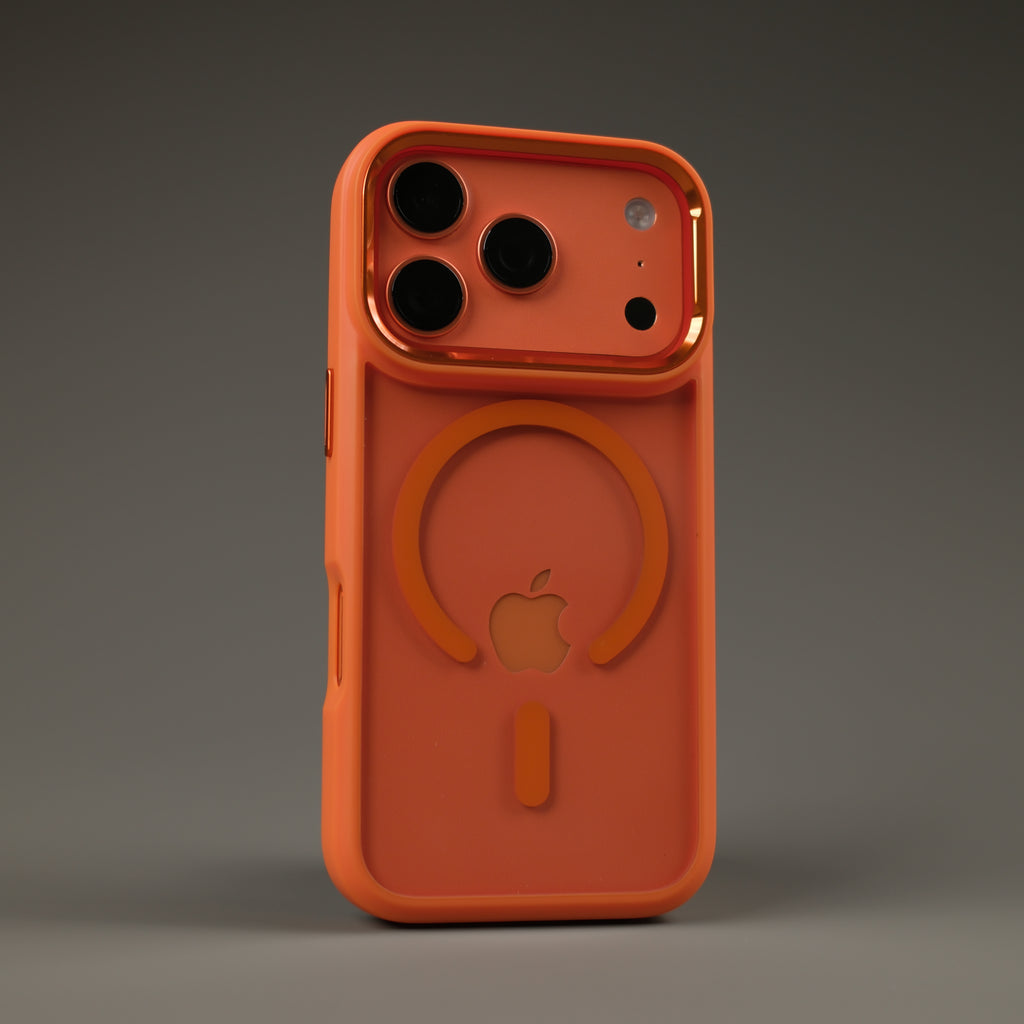 iPhone 17 Pro MAX QCAZE DUO - Cosmic ORANGE - Matching Skin + Case