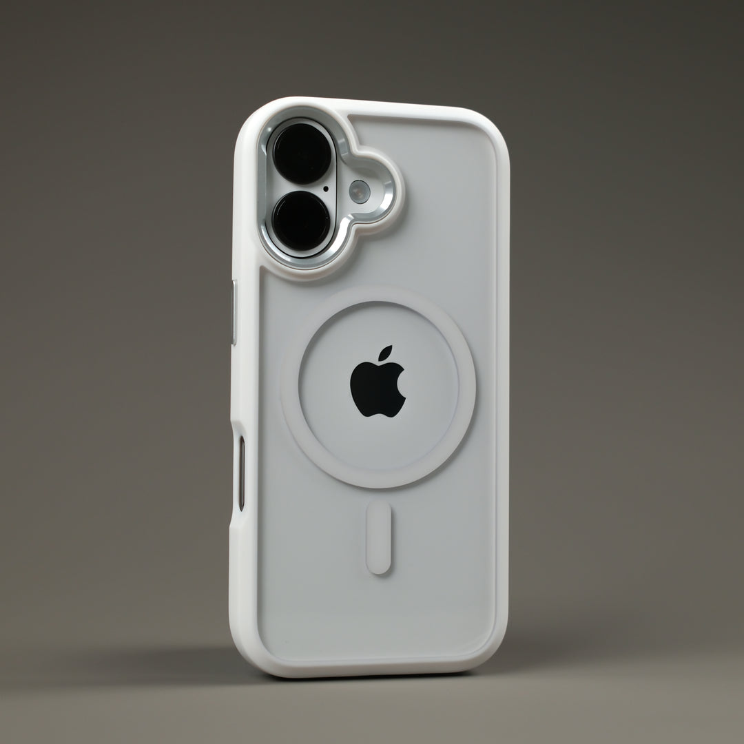 iPhone 17 Qcaze DUO - Polar White Skin and Case Set