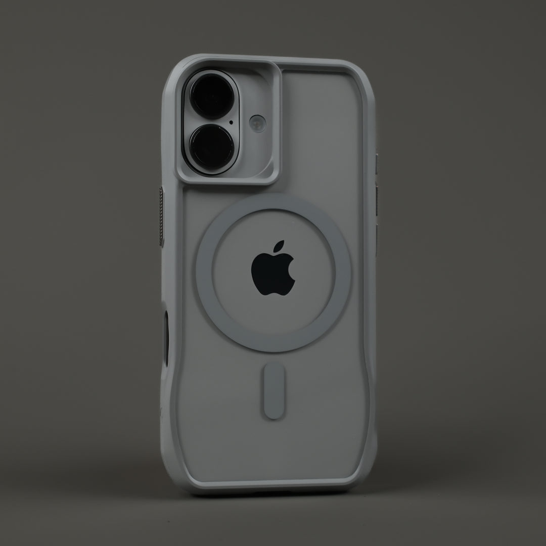 iPhone 17 Qcaze DUO Lunar GREY Skin and Case Set