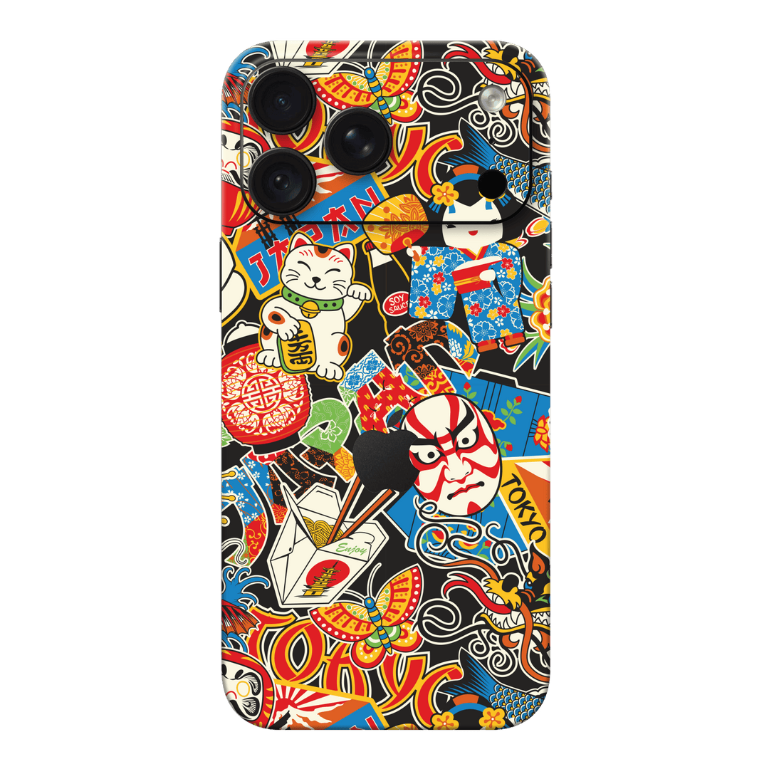 iPhone 18 PRO Custom Printed SIGNATURE “Manga Tokyo Maneki” Japanese Art Skin Wrap Sticker Decal Cover Protector by QSKINZ | QSKINZ.COM