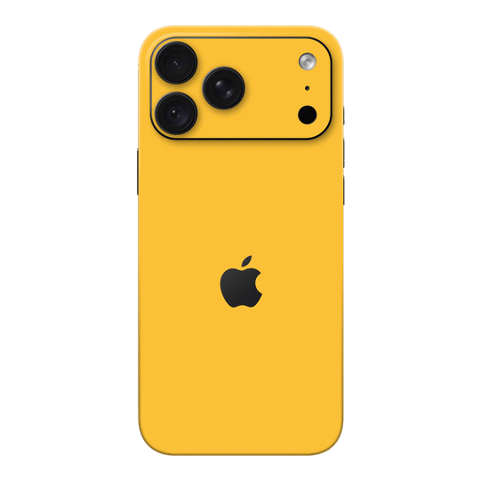 iPhone 18 PRO Luxuria Tuscany Yellow Matt 3D Textured Skin Wrap Sticker Decal Cover Protector by QSKINZ | qskinz.com
