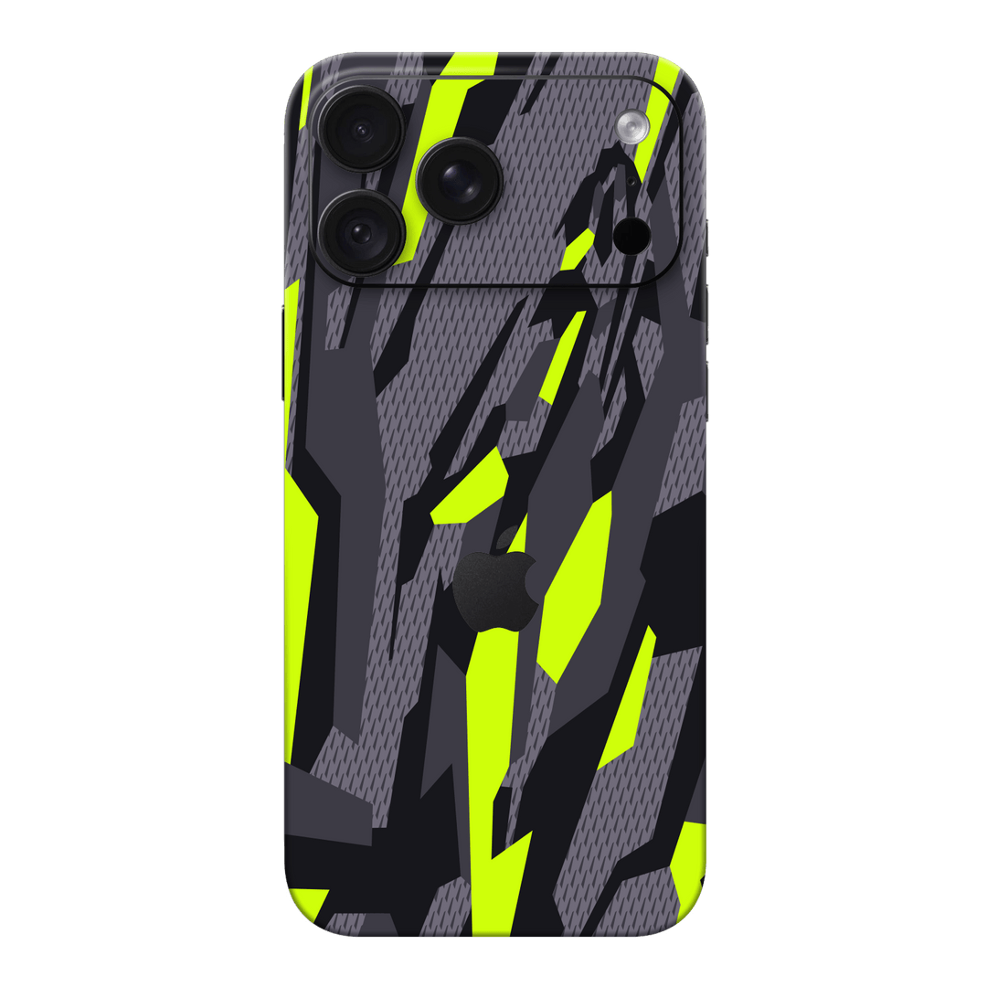 iPhone 18 PRO Print Printed Custom SIGNATURE Abstract Green Camouflage Skin Wrap Sticker Decal Cover Protector by QSKINZ | qskinz.com