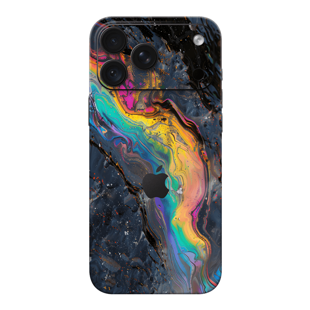 iPhone 18 PRO Print Printed Custom SIGNATURE Aurora Auroria Stone Marble Rainbow Skin Wrap Sticker Decal Cover Protector by QSKINZ | QSKINZ.COM
