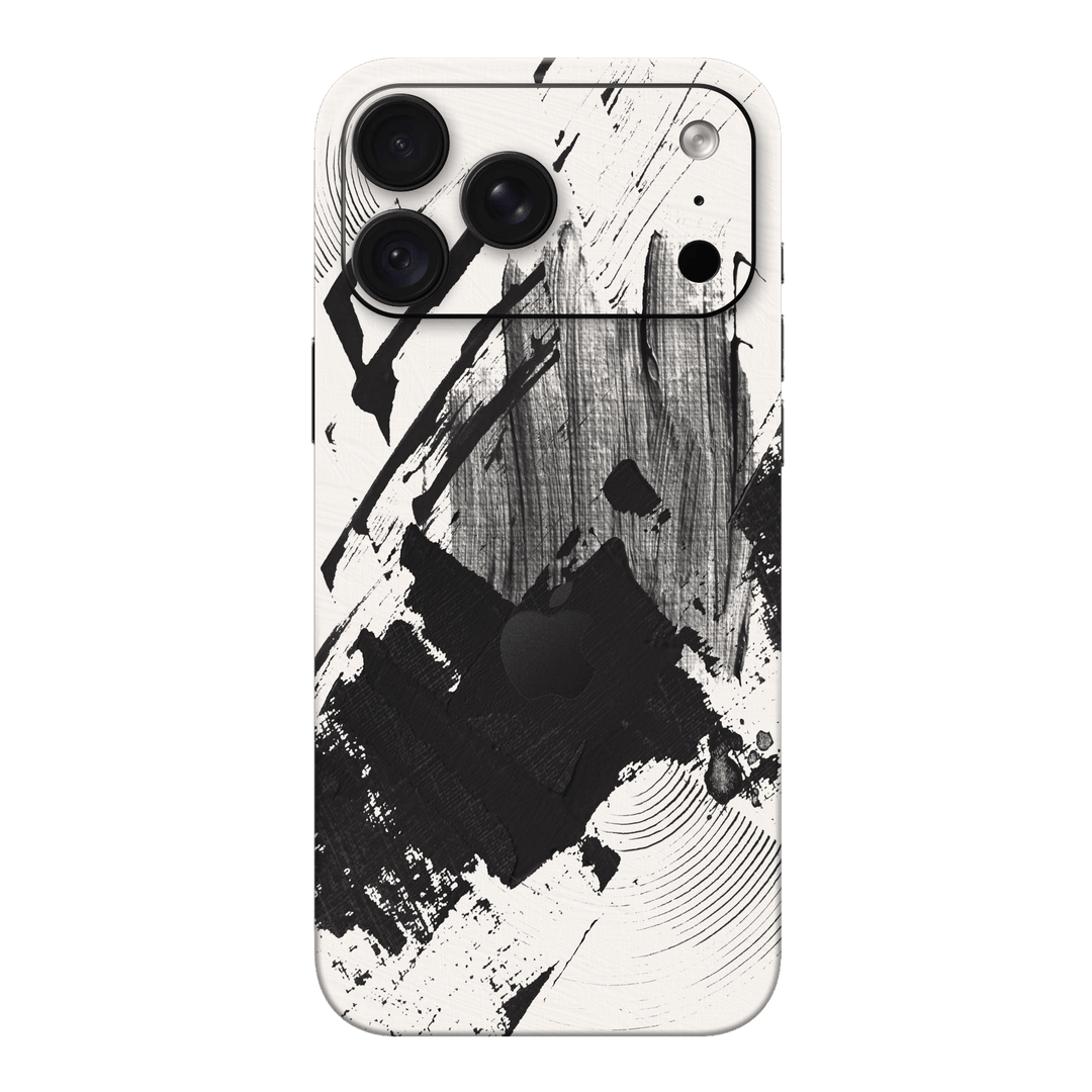 iPhone 18 PRO Print Printed Custom SIGNATURE Black and White Madness Skin Wrap Sticker Decal Cover Protector by QSKINZ | qskinz.com