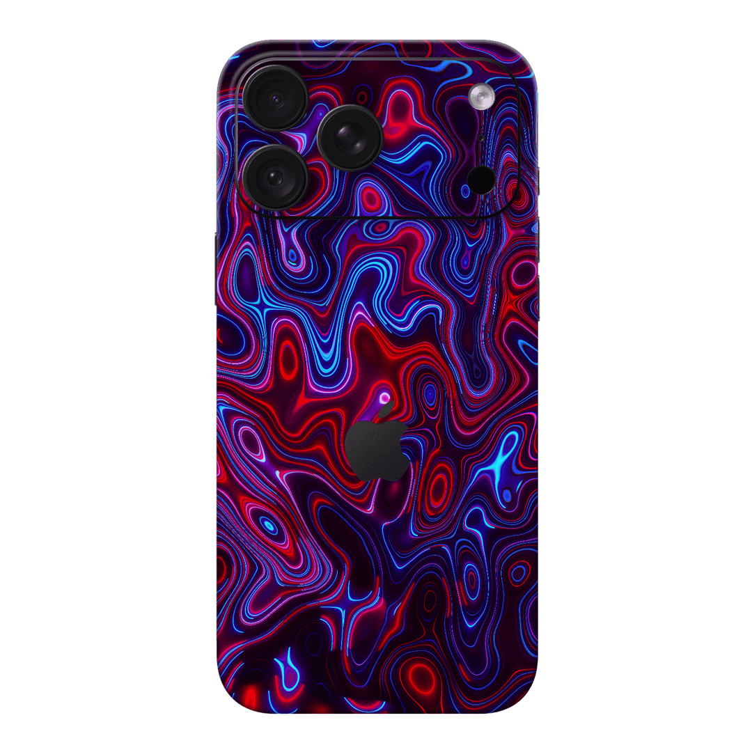 iPhone 18 PRO Print Printed Custom SIGNATURE Flux Fusion Purple Neon Skin Wrap Sticker Decal Cover Protector by QSKINZ | QSKINZ.COM