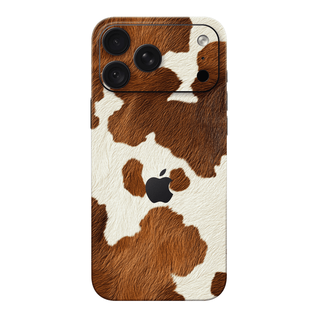 iPhone 18 PRO Print Printed Custom SIGNATURE MOO Cow Print Cowhide Skin Wrap Sticker Decal Cover Protector by QSKINZ | QSKINZ.COM